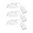 Voordeelpak 3x Nordlux Downlight Monolo Wit 4.8W 450lm 36D - 830 Warm Wit | 82mm - IP20 - 3-Staps Dimbaar