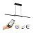 Eglo Hanglamp Fraioli-Z Aluminium Zwart 17W 2400lm - 827-865 Afstembaar Wit + RGB | IP20 - Zigbee Dimbaar