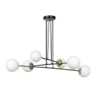 Emibig Hanglamp Ognis Staal Zwart | Geschikt voor 6x E27 - Max 10W