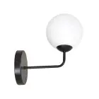 Emibig Wandlamp Pregos Staal Zwart | Geschikt voor 1x E14 - Max 10W