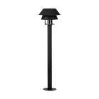 Eglo Sokkel Lamp Chiappera Staal Zwart | 330mm - IP54 - Geschikt voor 1x E27